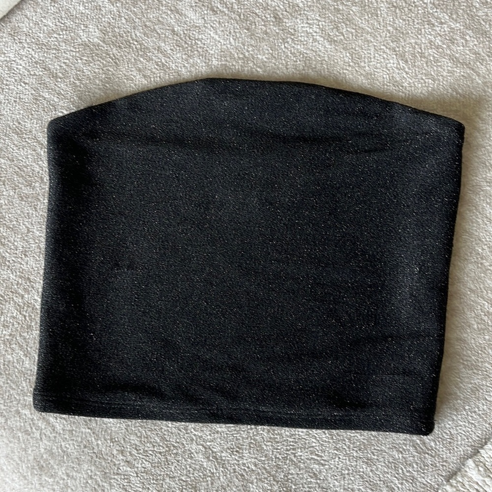 Wild Fable Glitter Black Tube Top